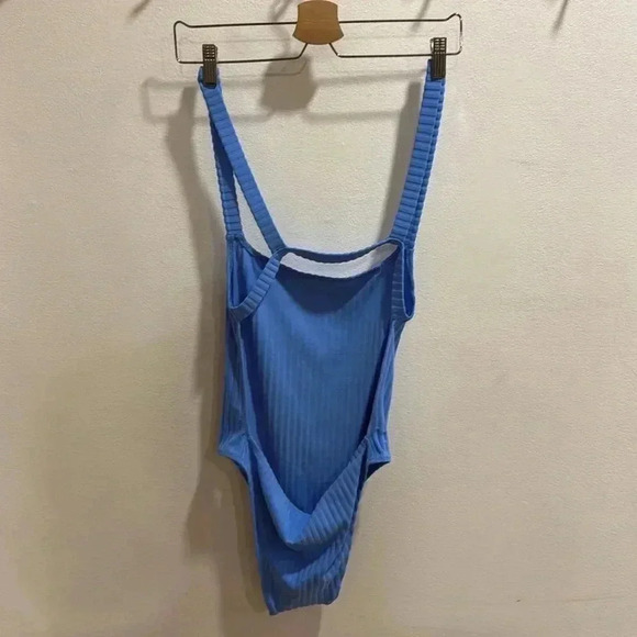 Solid & Striped The Toni Ribbed Solid Rib French Blue - Picture 2 of 4